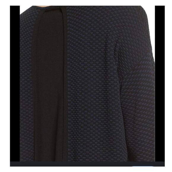 Eileen Fischer Midnight Sleek Tencel Round Neck Top Sweater Size M - Picture 2 of 8